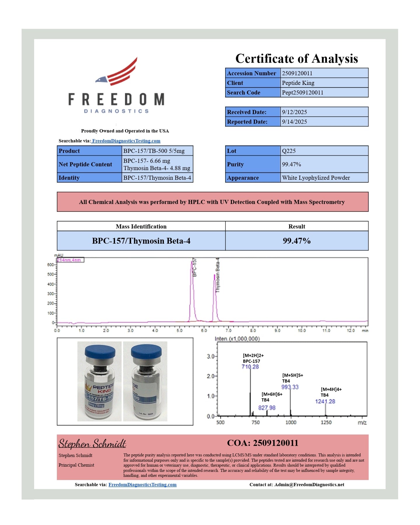 BPC-157 & TB500 Blend 5/5mg