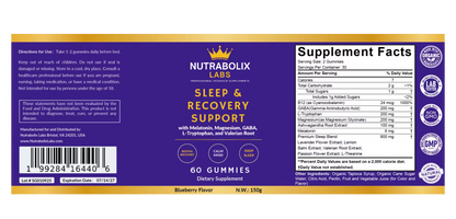 Sleep Gummies - Sleep & Recovery Support