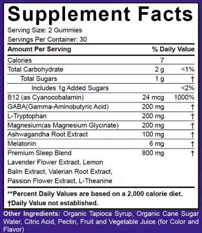 Sleep Gummies - Sleep & Recovery Support